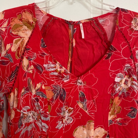 Free People Floral Mini Dres - Picture 2 of 10